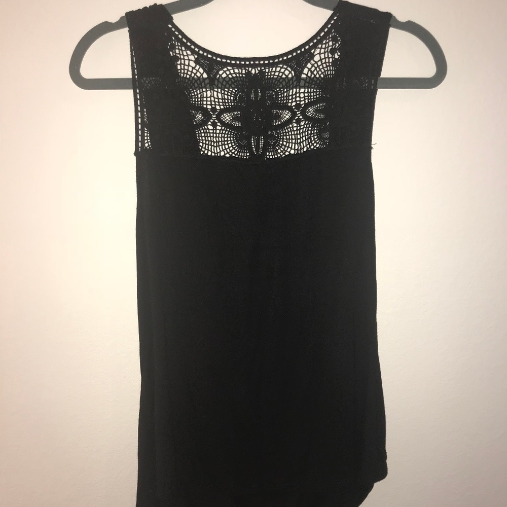Black Scoop-Backed Top